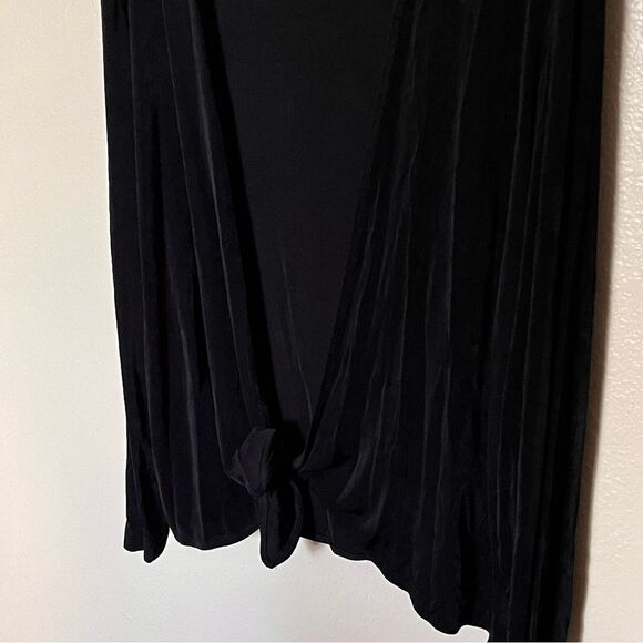 Chico's Travelers Black Tie Front Long Sleeve Cardigan Jacket Size 3 or X Large - Picture 4 of 7